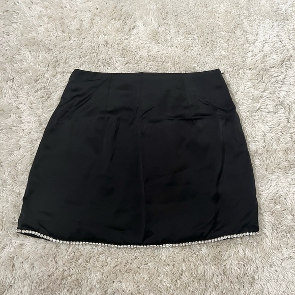 High Waist Rhinestone Skirt - Picture 2 of 6